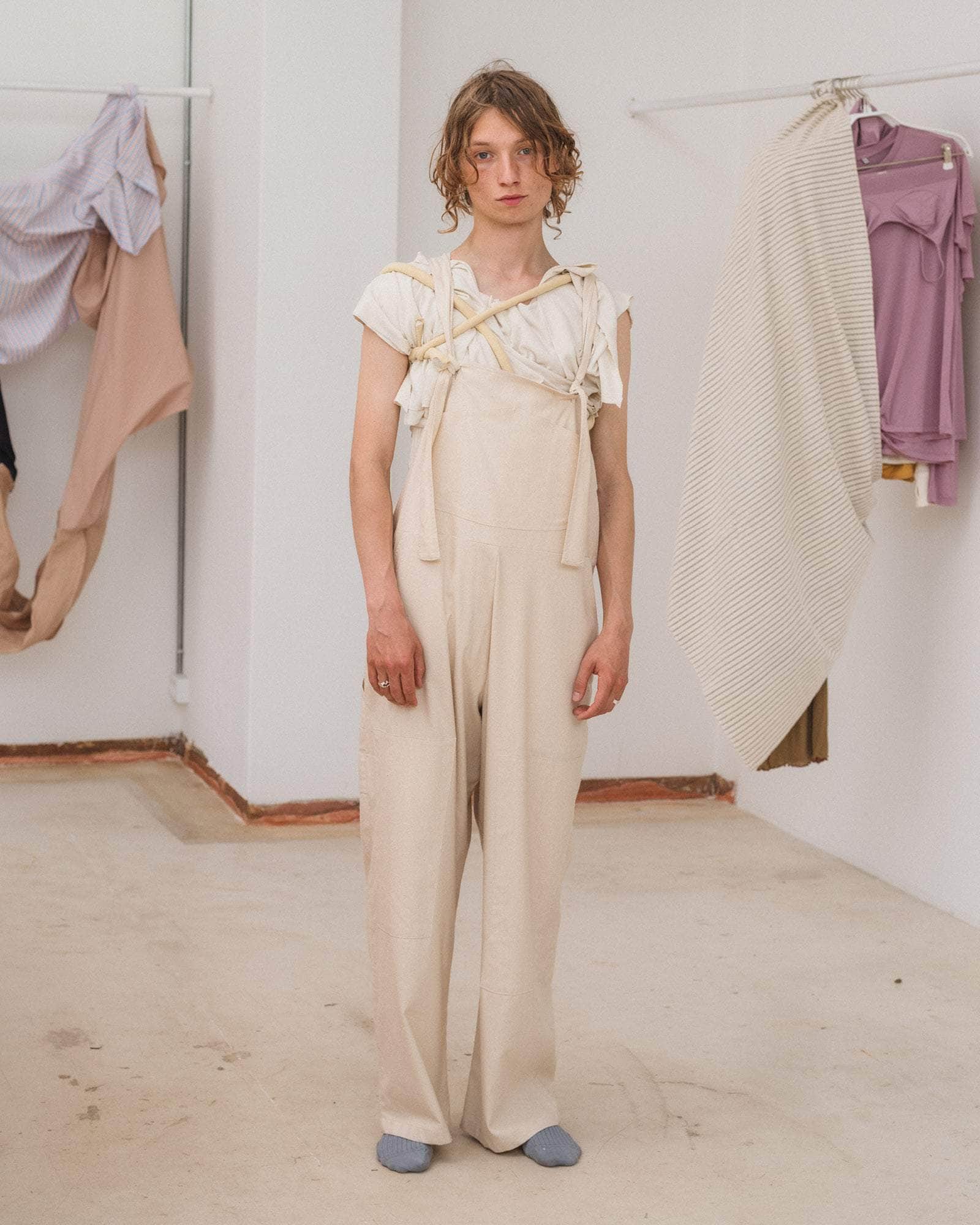 Gren Overall in Undyed | Wild silk | Baserange