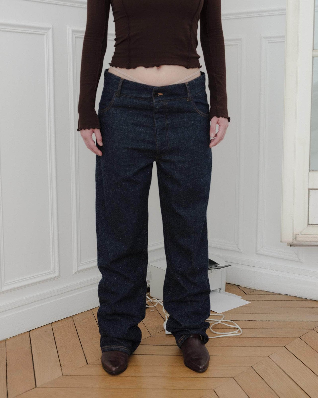 baserange Pantalon indre - Denim en coton recyclé