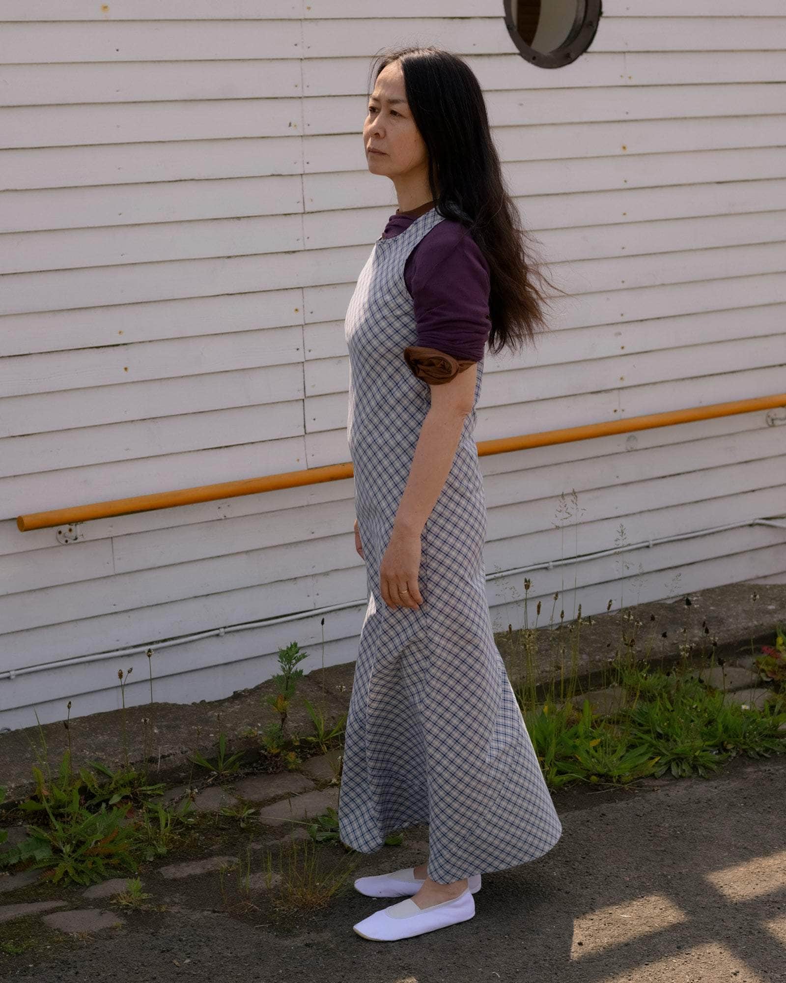 BASERANGE WOVEN LARVA DRESS