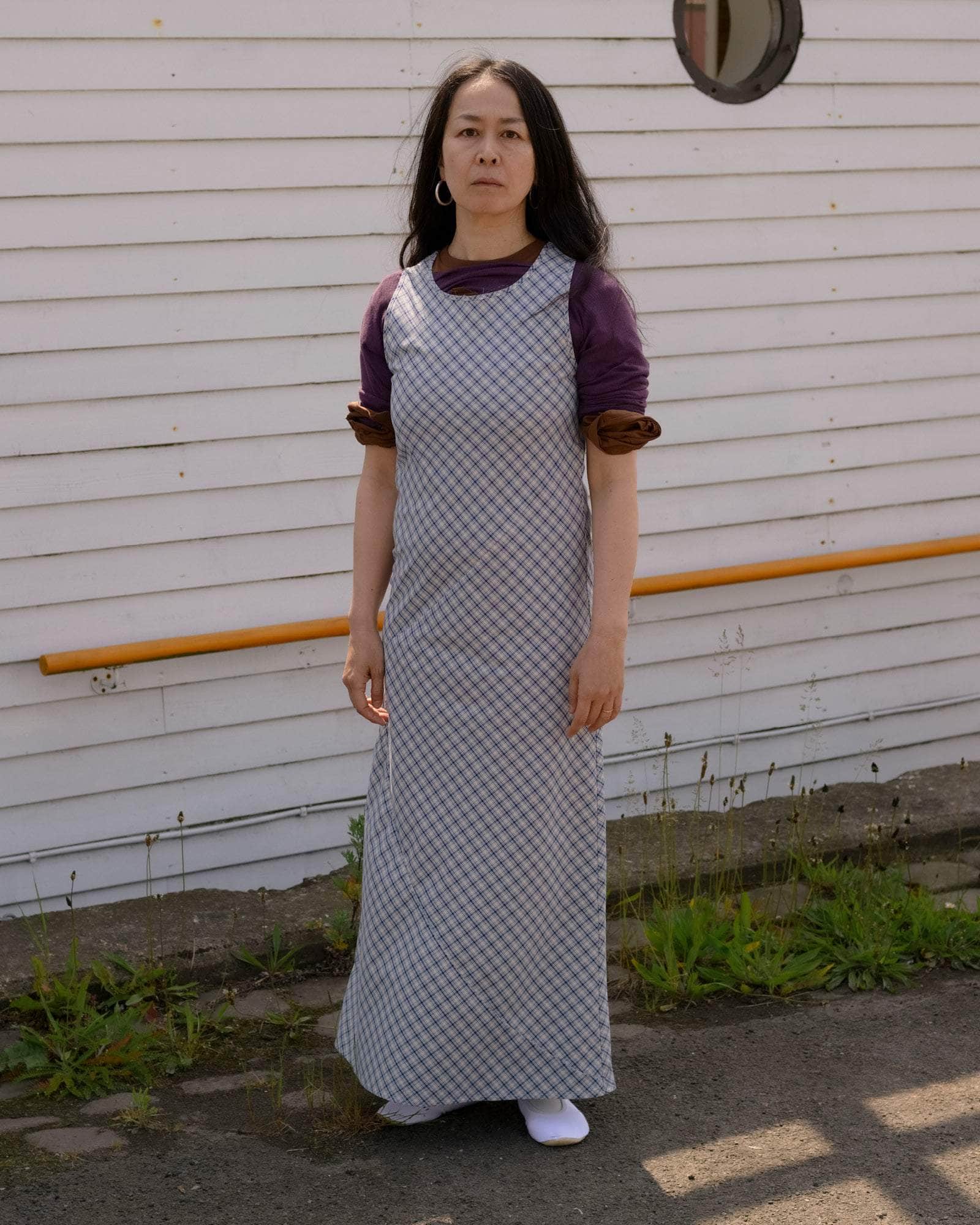 BASERANGE WOVEN LARVA DRESS
