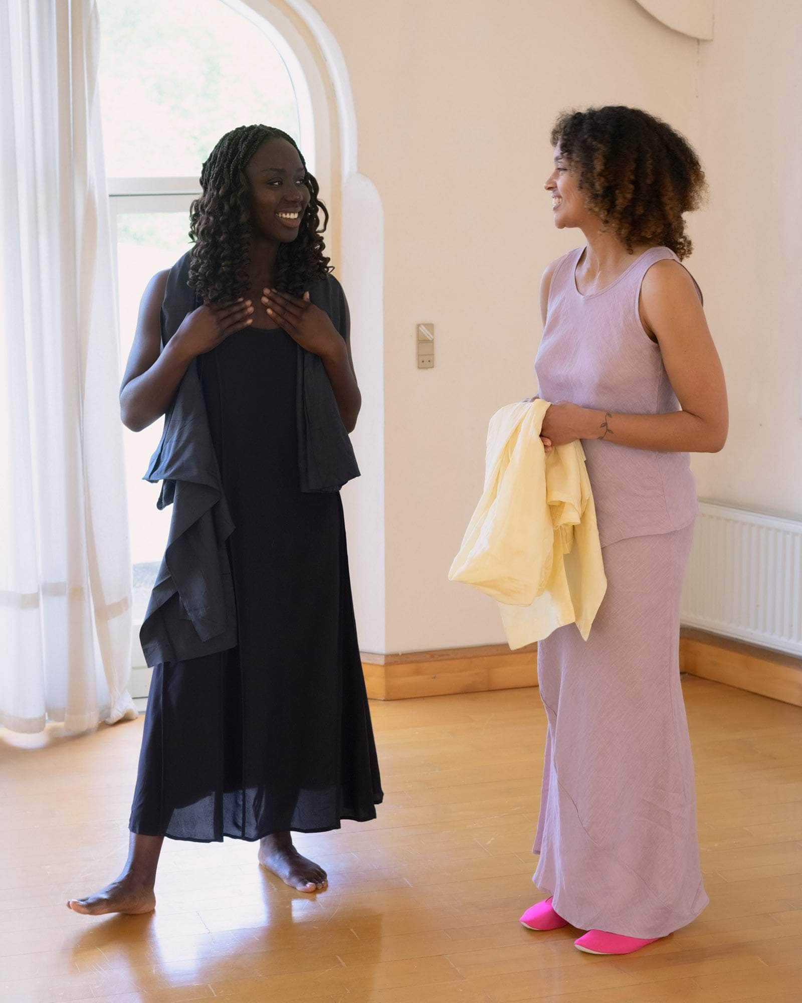 BASERANGE WOVEN LARVA SKIRT