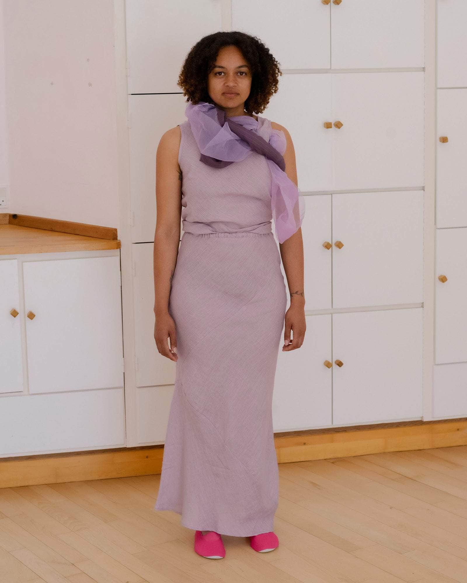 BASERANGE WOVEN LARVA SKIRT