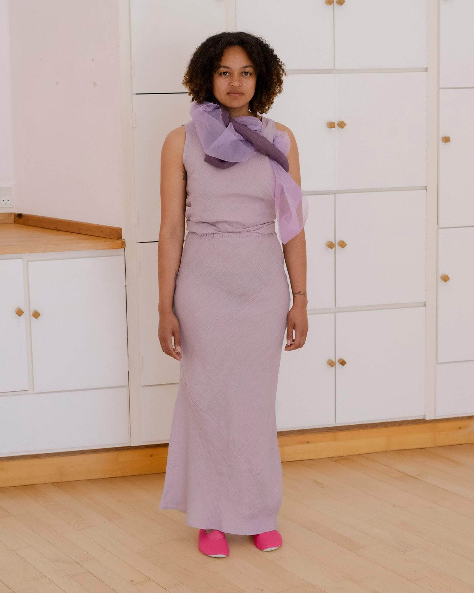 BASERANGE WOVEN LARVA TOP