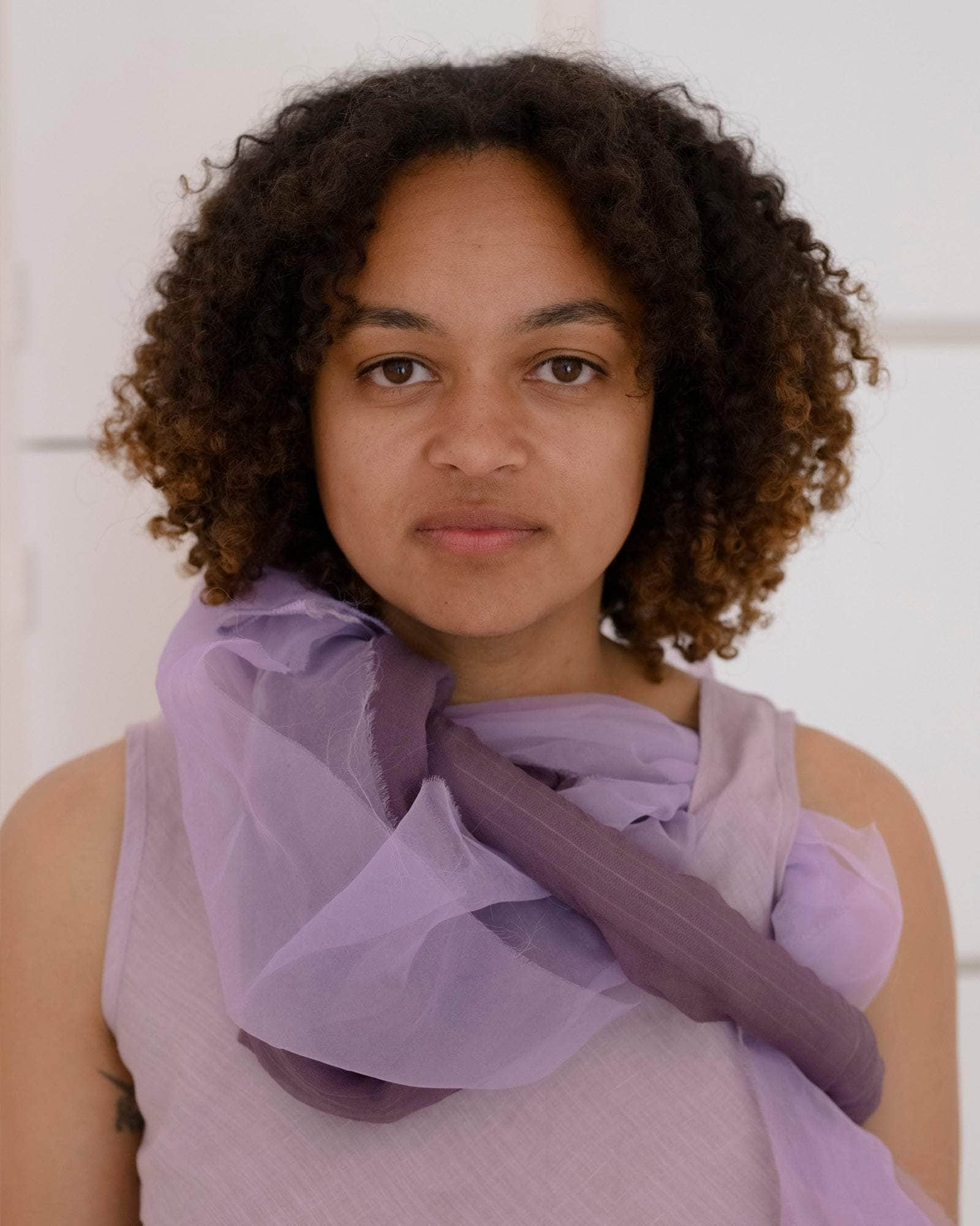 BASERANGE WOVEN LARVA TOP