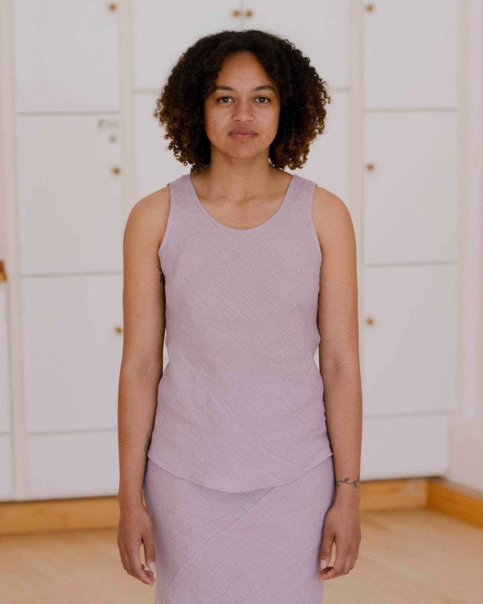 BASERANGE WOVEN LARVA TOP