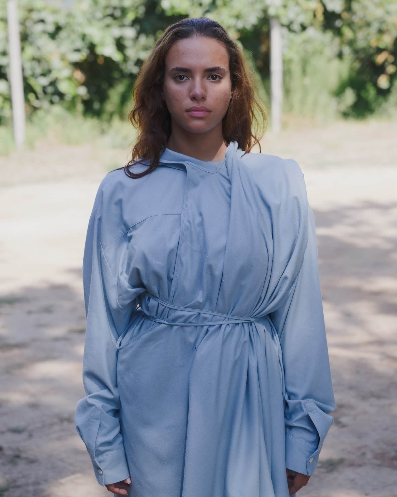 BASERANGE WOVEN MAR DRESS