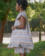 BASERANGE WOVEN MARTINIQUE BRICK / ONE SIZE HALE BAG