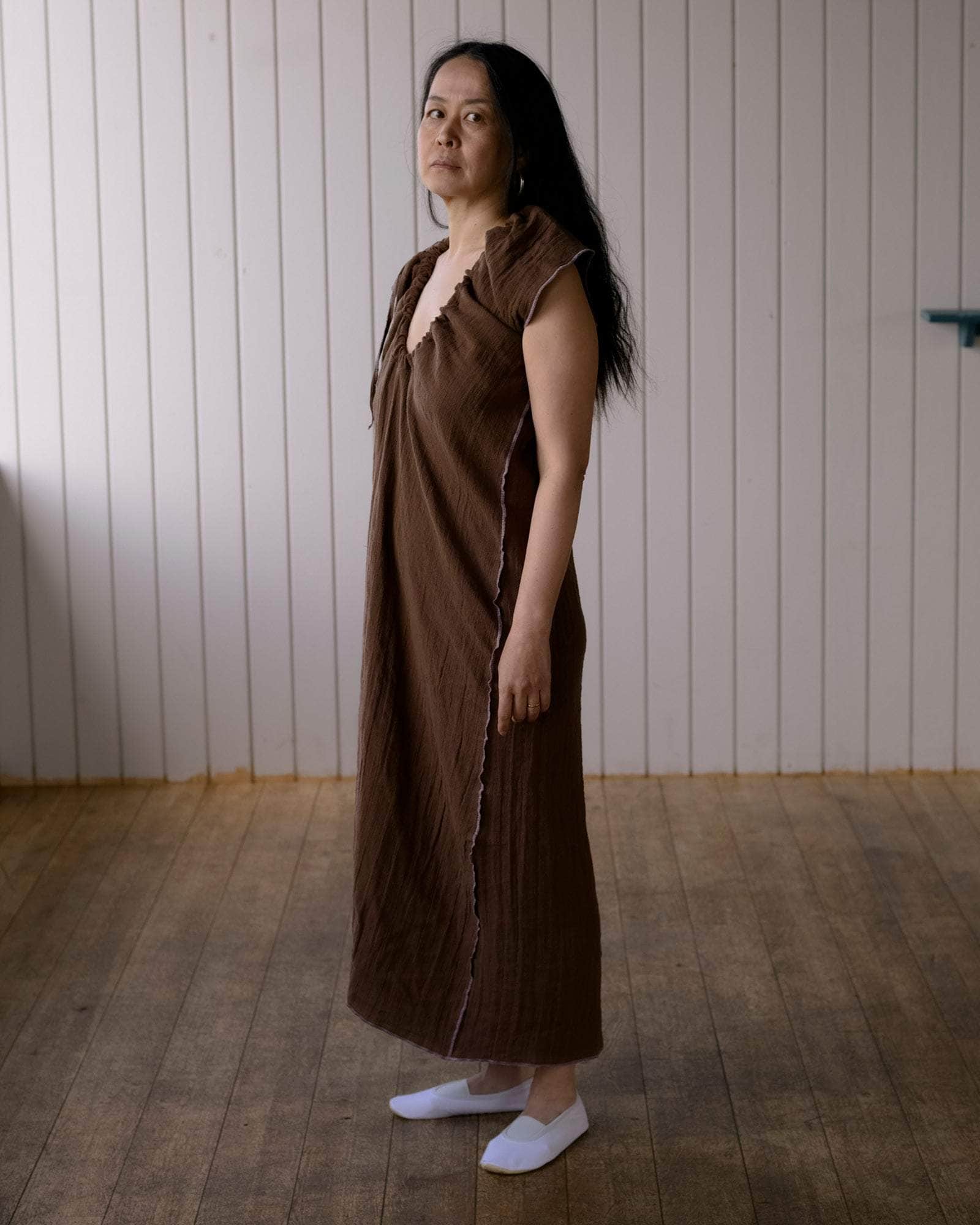 BASERANGE WOVEN MAX DRESS