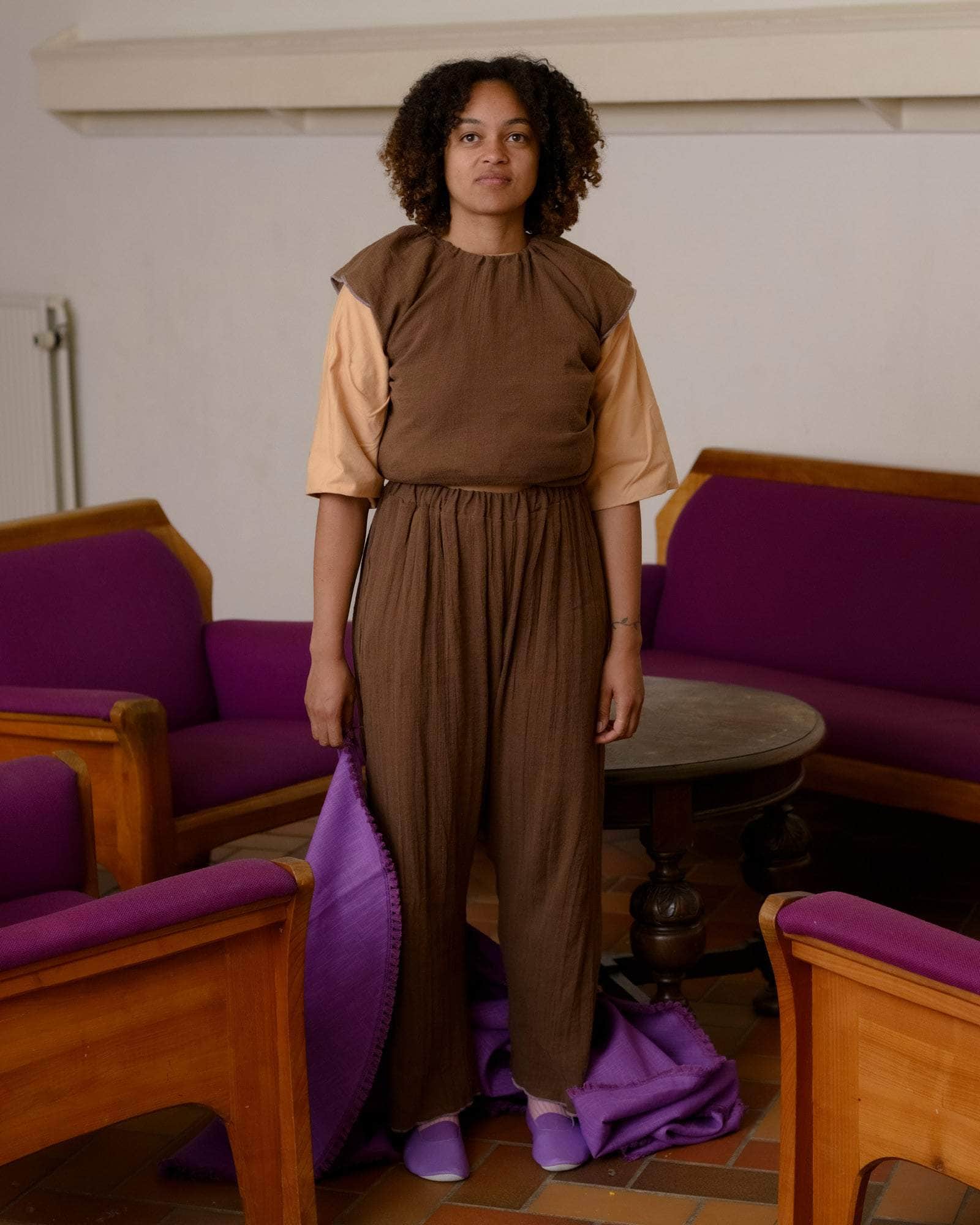 BASERANGE WOVEN MAX TOP