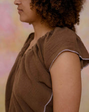 BASERANGE WOVEN MAX TOP