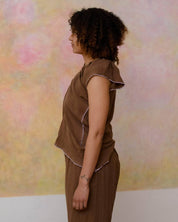 BASERANGE WOVEN MAX TOP