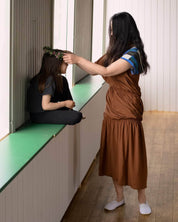 BASERANGE WOVEN MECO DRESS