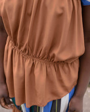 BASERANGE WOVEN MECO TOP