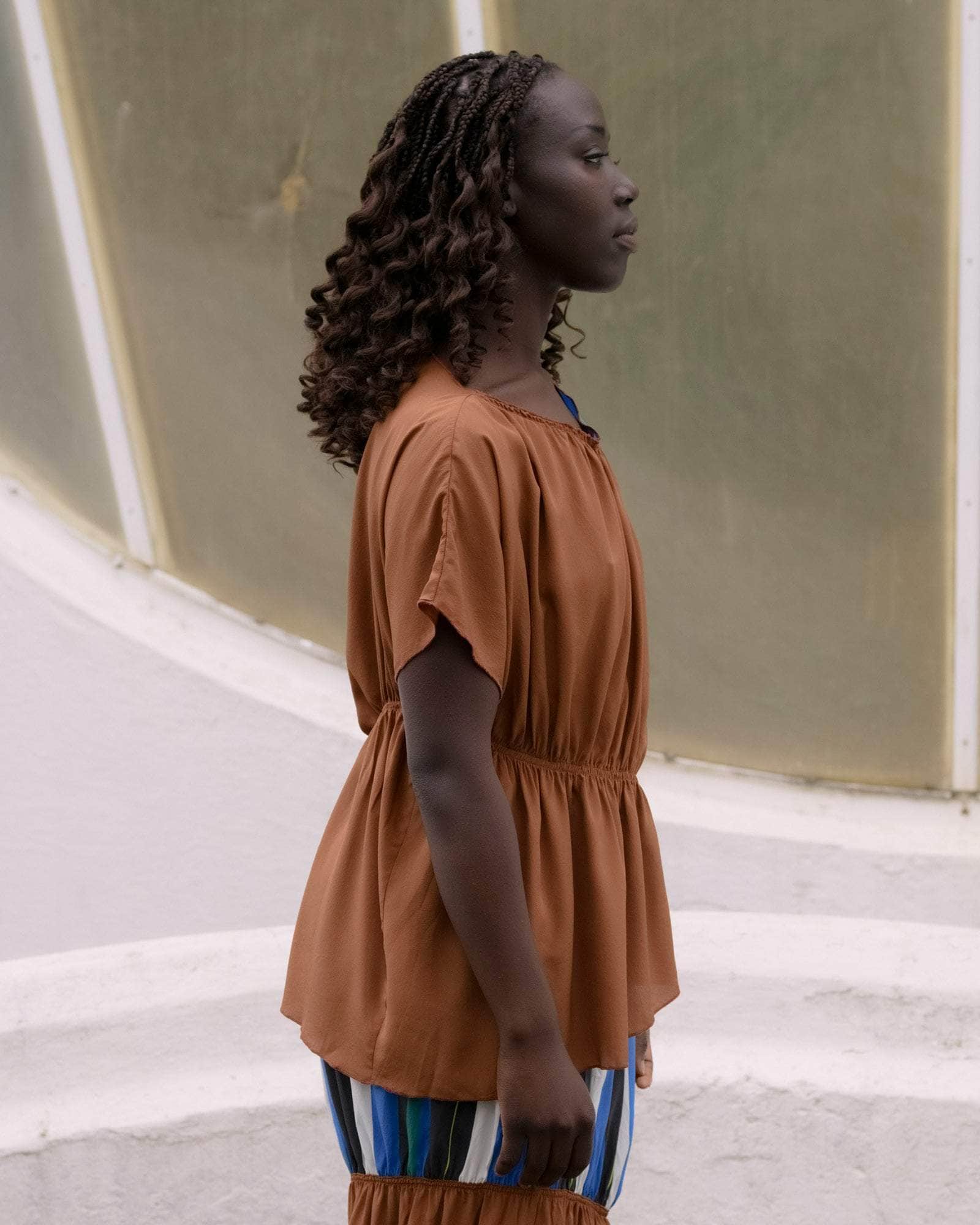 BASERANGE WOVEN MECO TOP