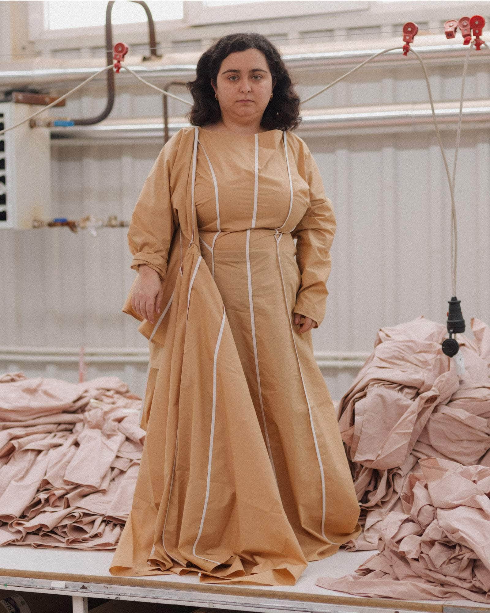 BASERANGE WOVEN NIKA DRESS