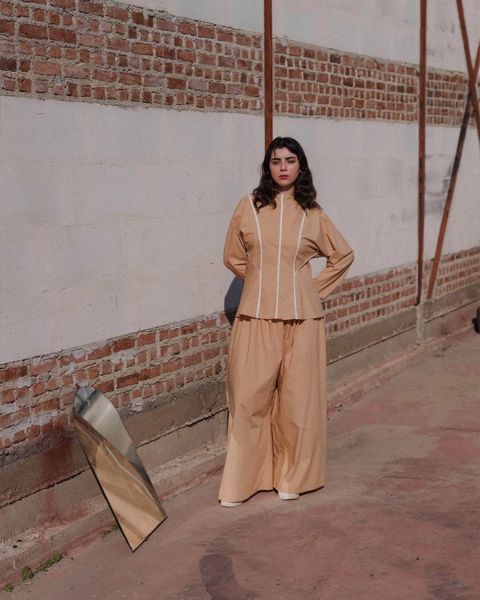 BASERANGE WOVEN NIKA TOP