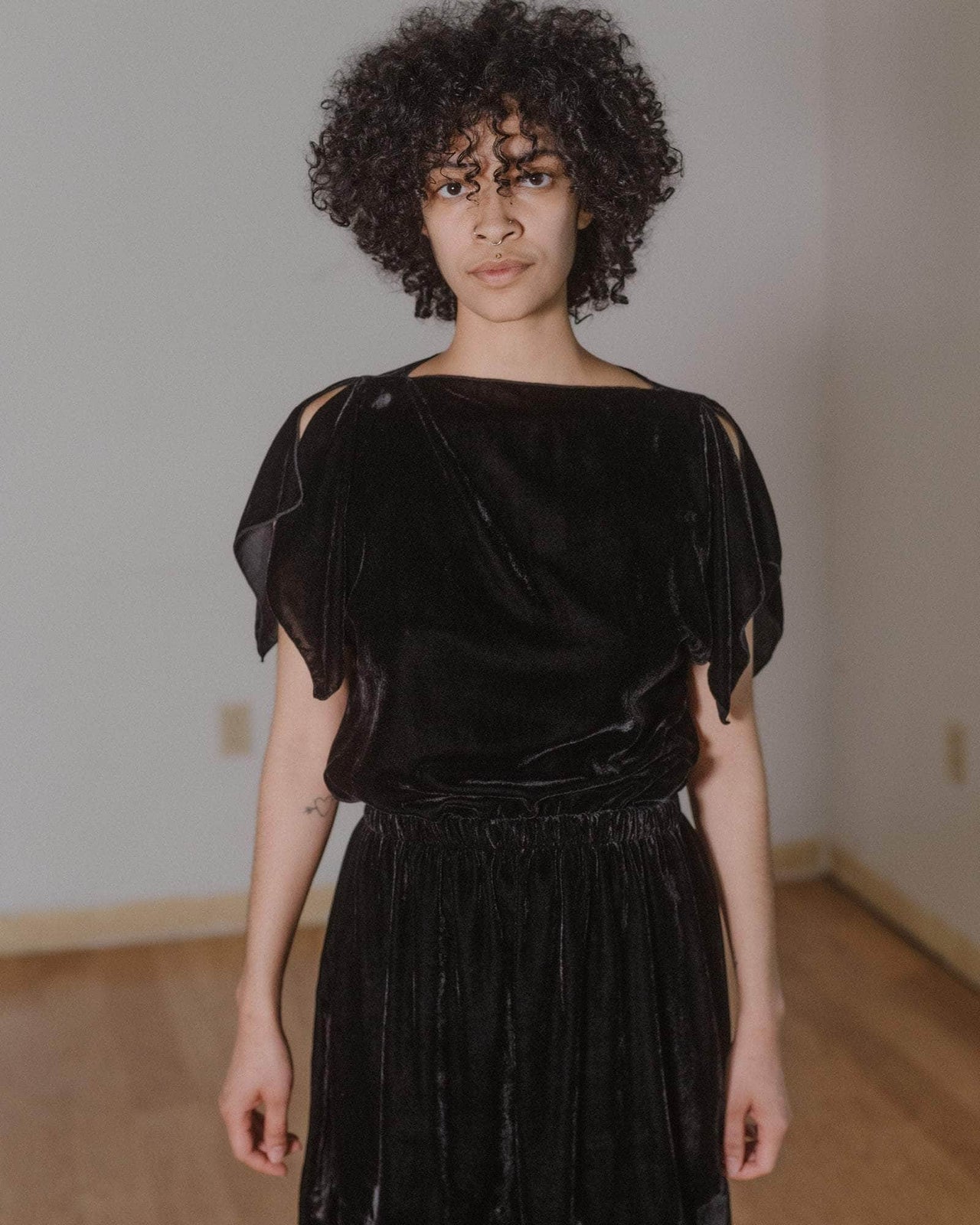 baserange Top olin - Velours de soie