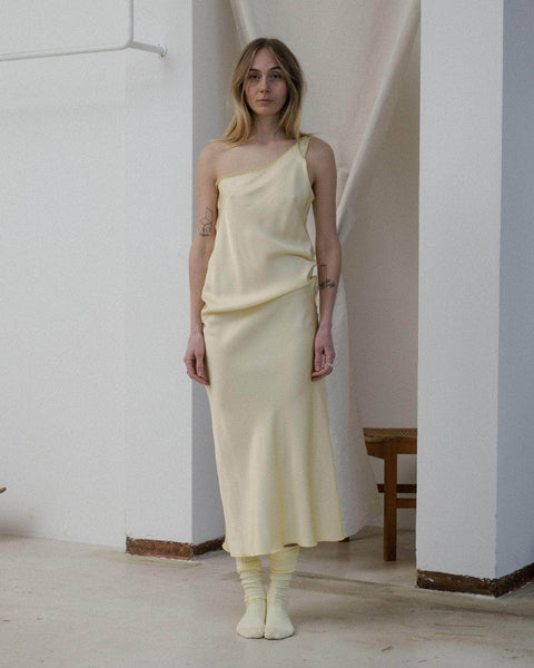 One Strap Dydine Dress in assortment | Ecovero satin | en | Baserange