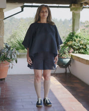 BASERANGE WOVEN ORI TOP