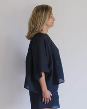 BASERANGE WOVEN ORI TOP