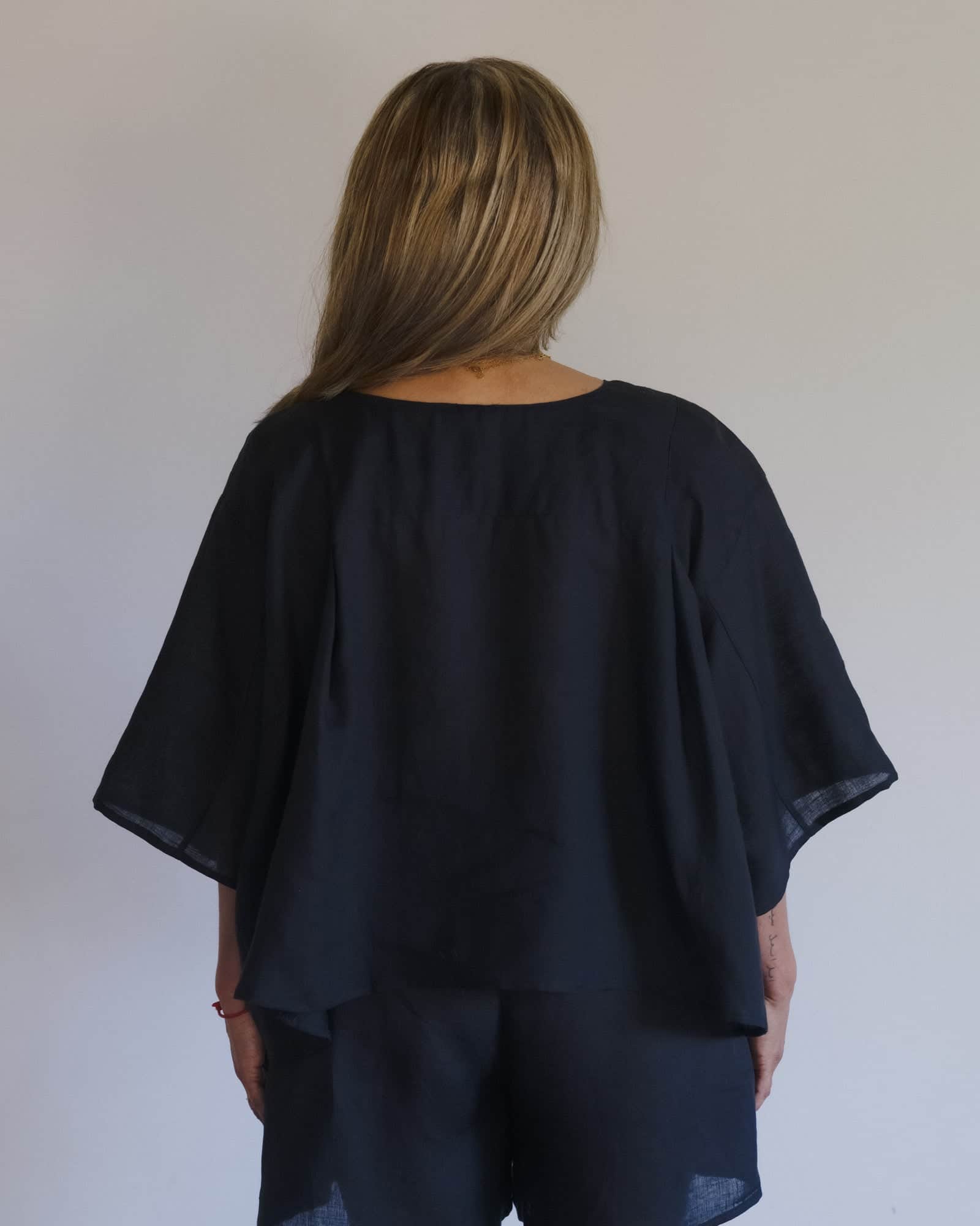 BASERANGE WOVEN ORI TOP