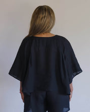 BASERANGE WOVEN ORI TOP