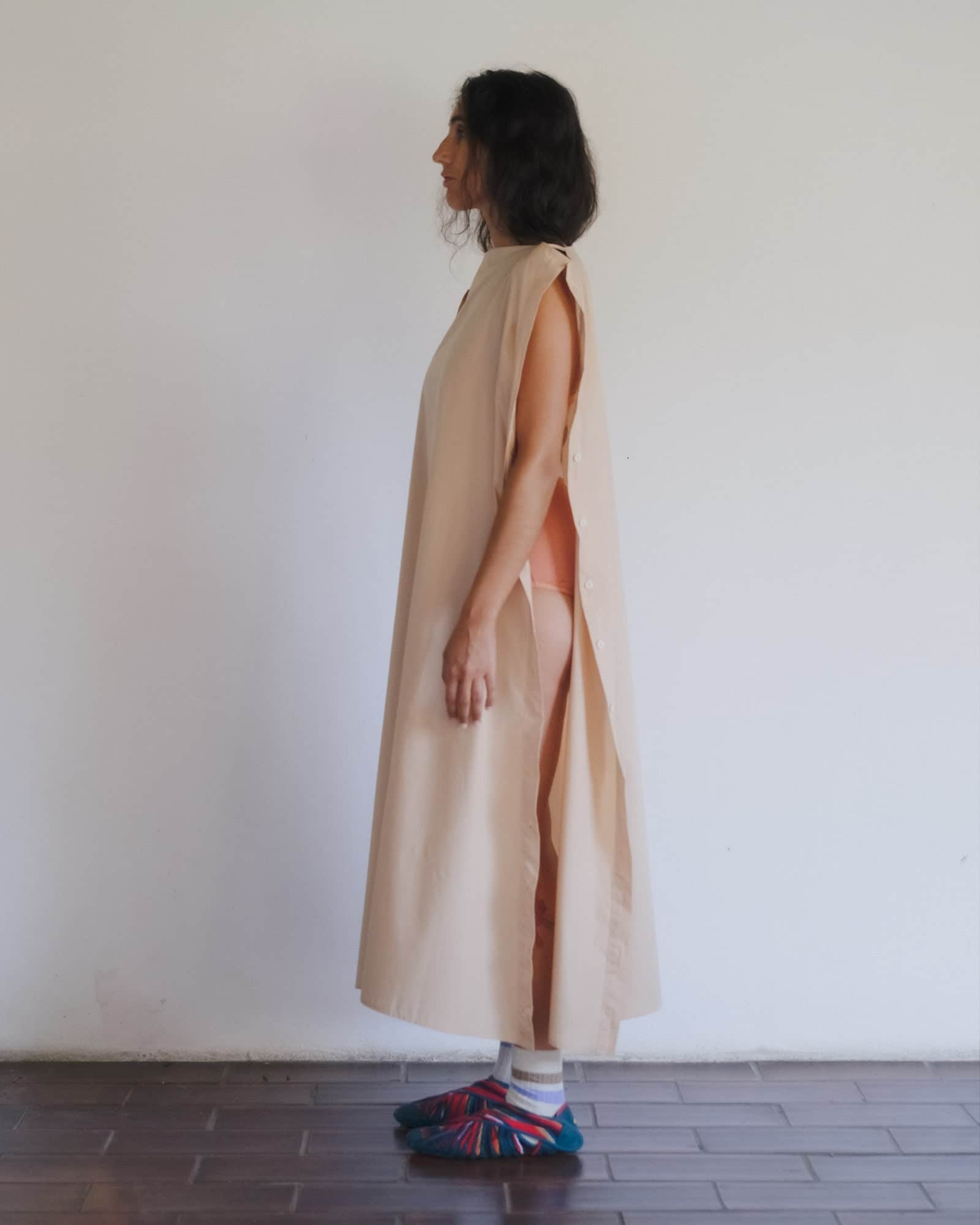 BASERANGE WOVEN PART DRESS