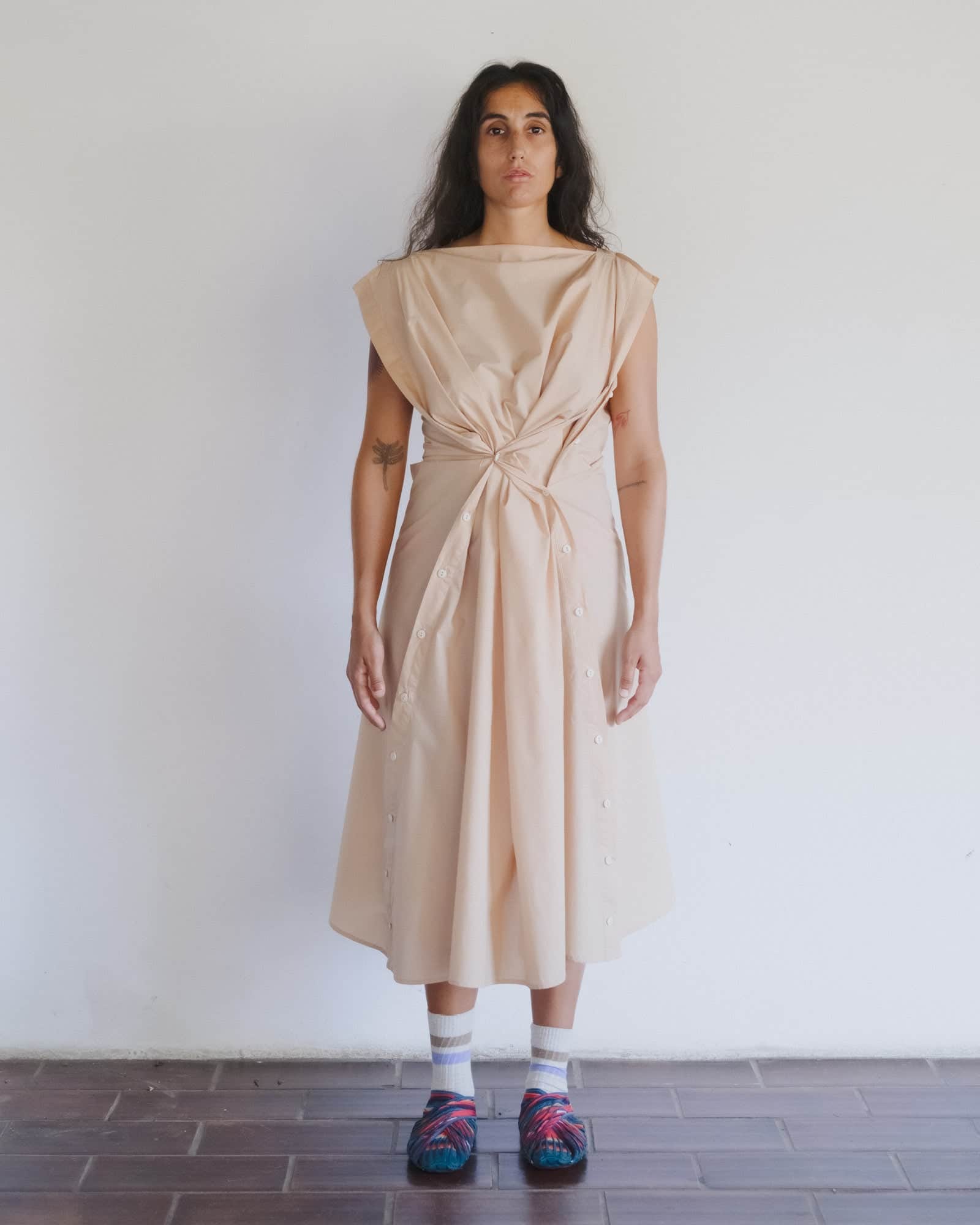 BASERANGE WOVEN PART DRESS