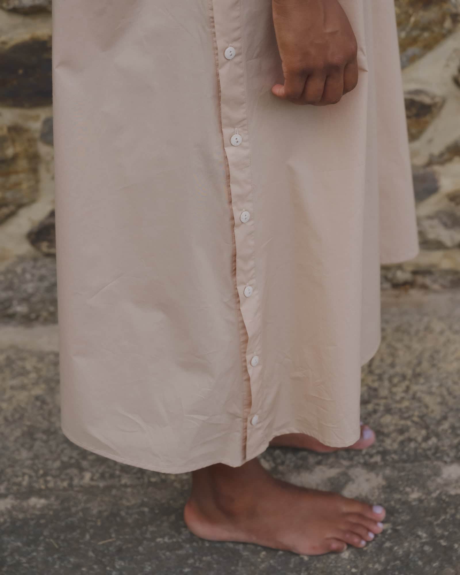 BASERANGE WOVEN PART DRESS