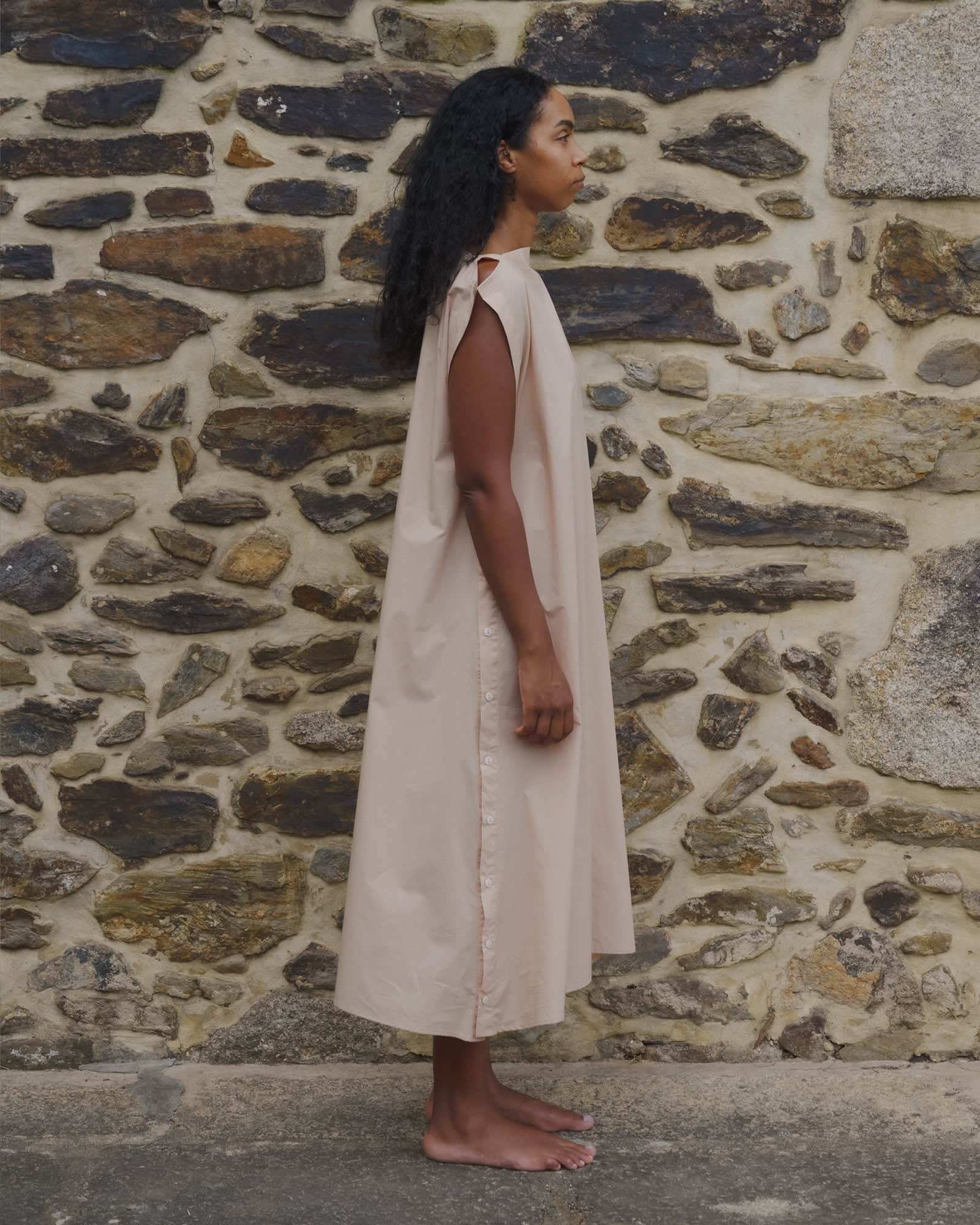 BASERANGE WOVEN PART DRESS