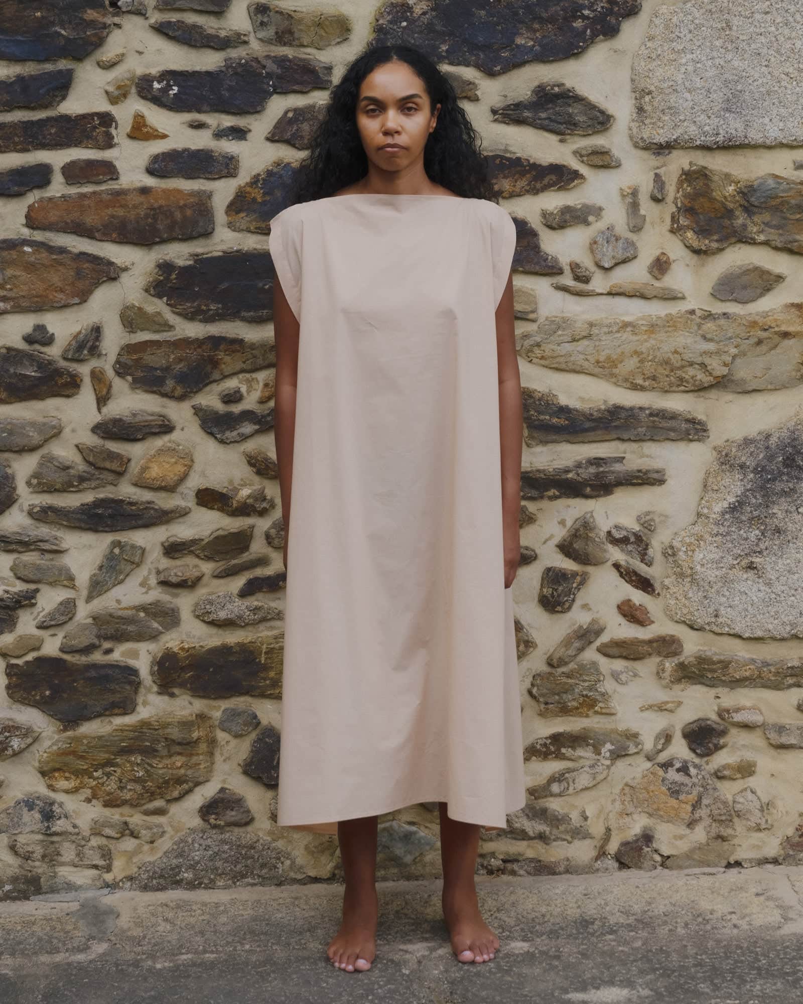 BASERANGE WOVEN PART DRESS