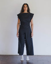 BASERANGE WOVEN PART JUMPSUIT