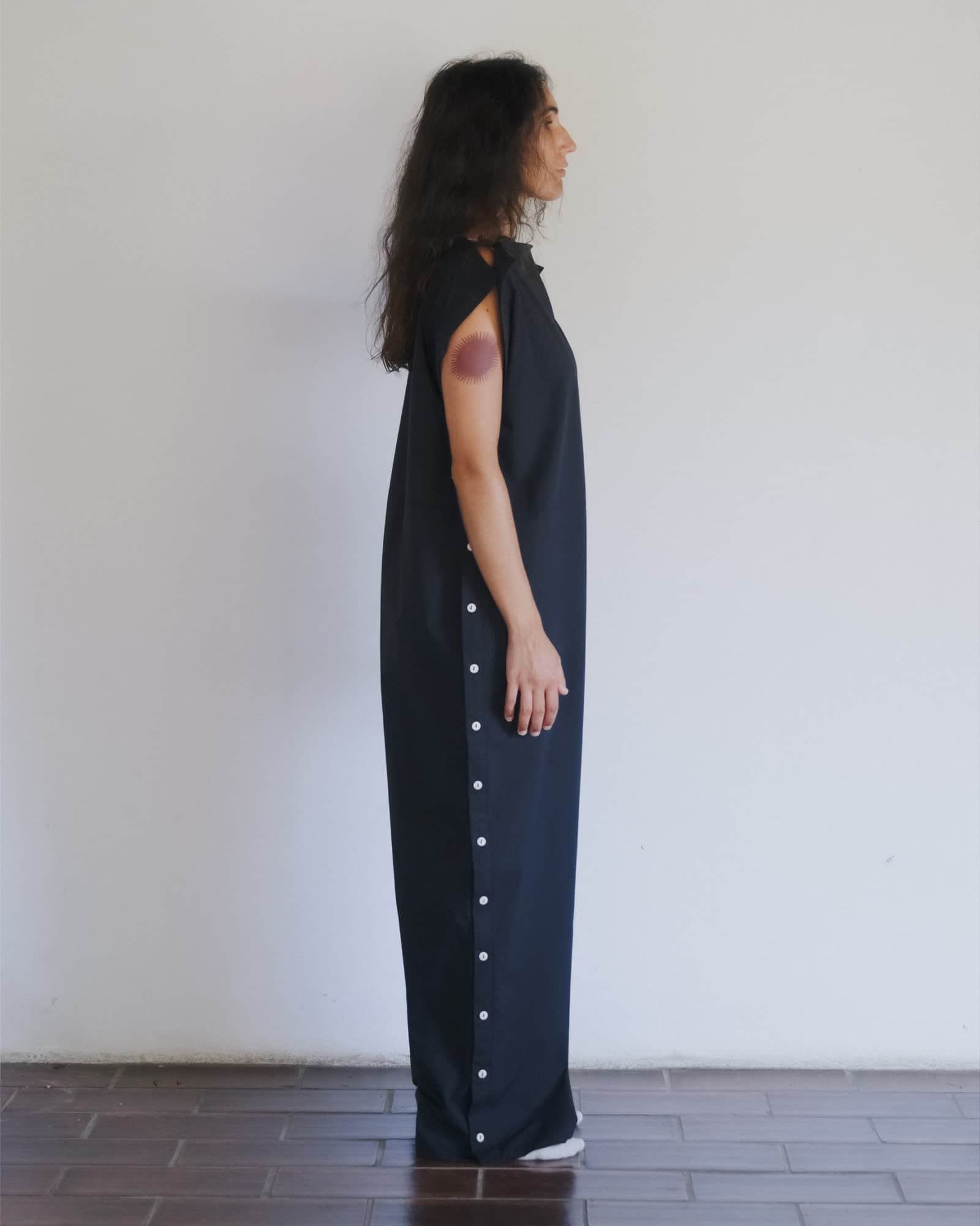 BASERANGE WOVEN PART JUMPSUIT