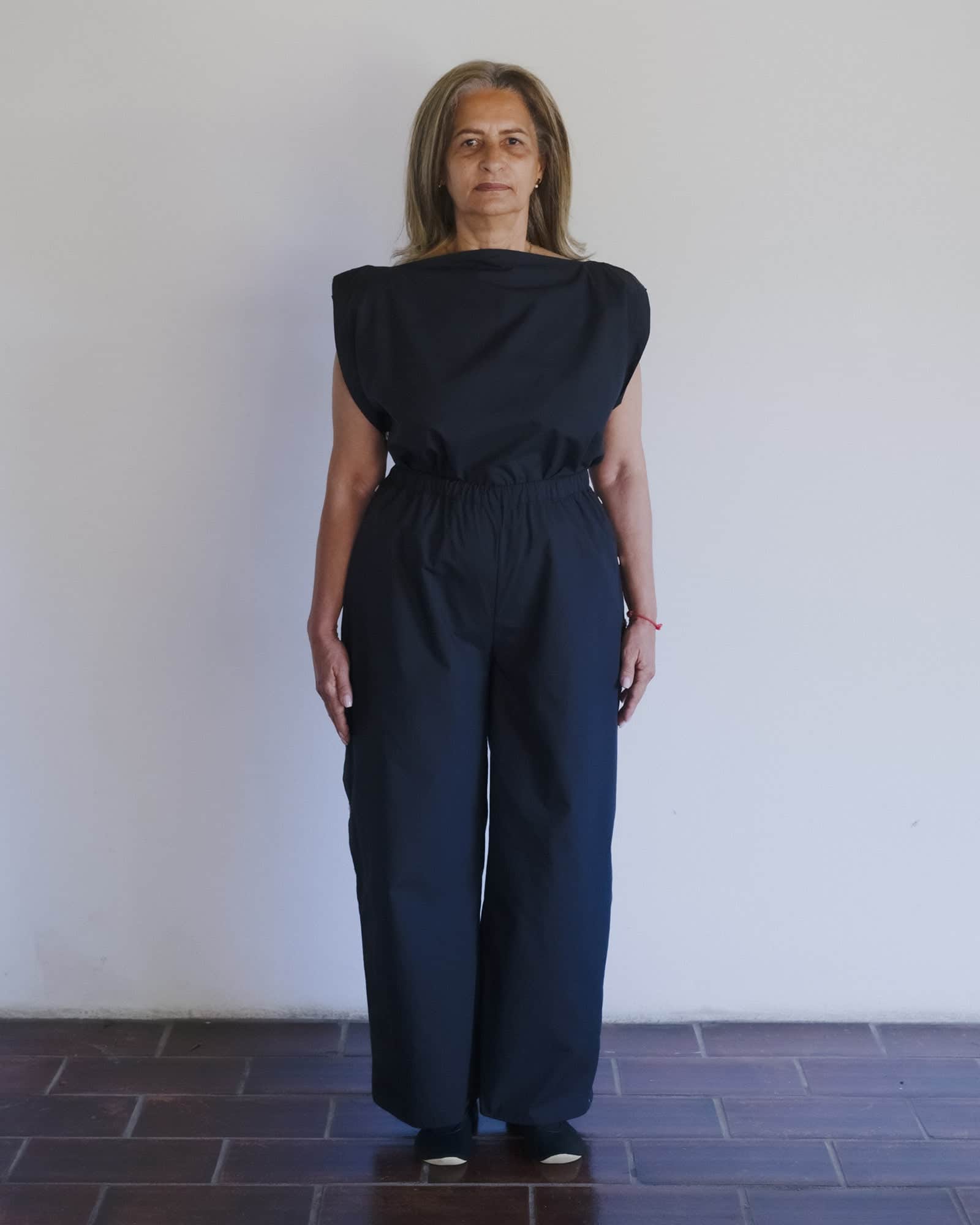 BASERANGE WOVEN PART PANTS