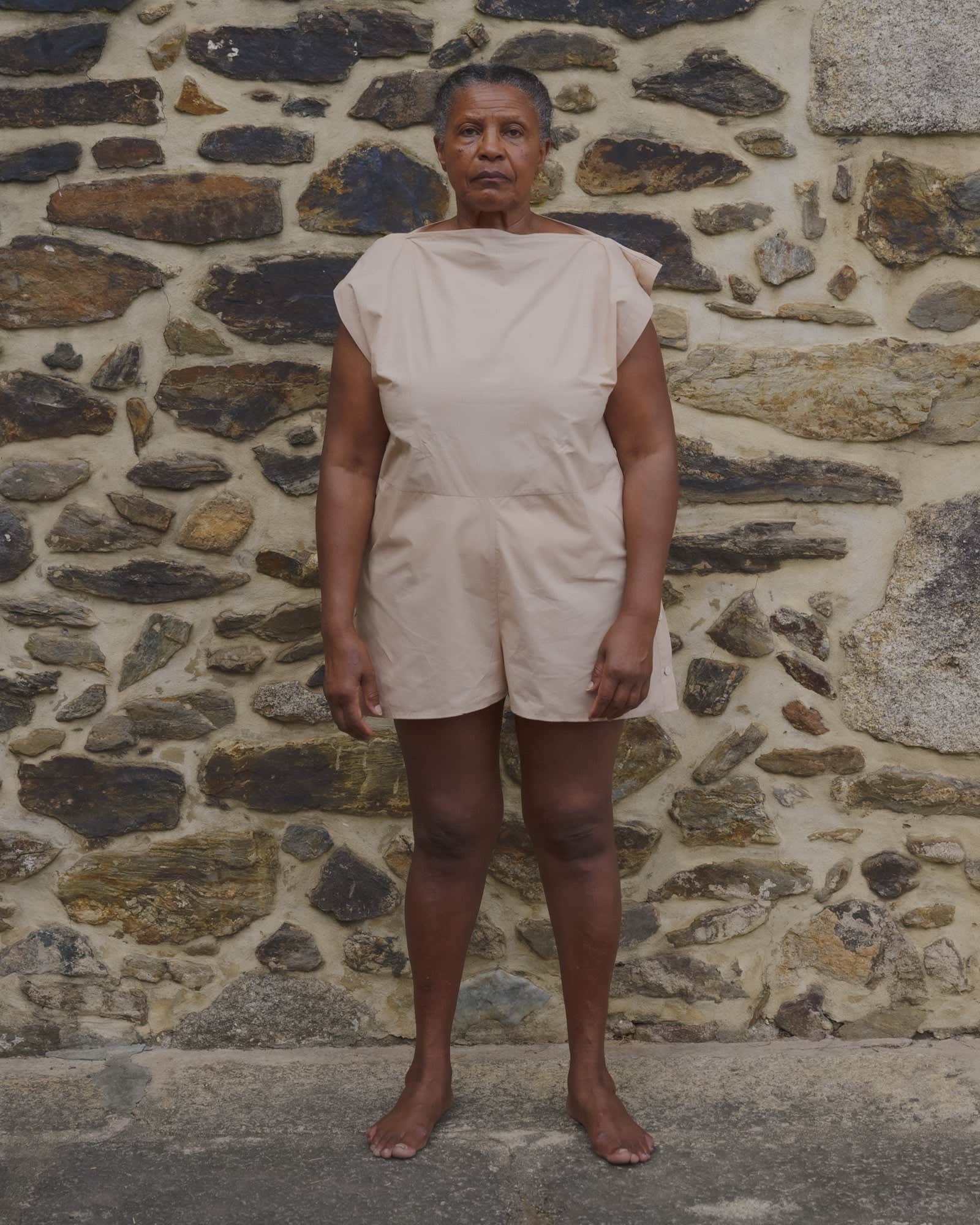 BASERANGE WOVEN PART ROMPER