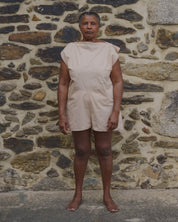 BASERANGE WOVEN PART ROMPER