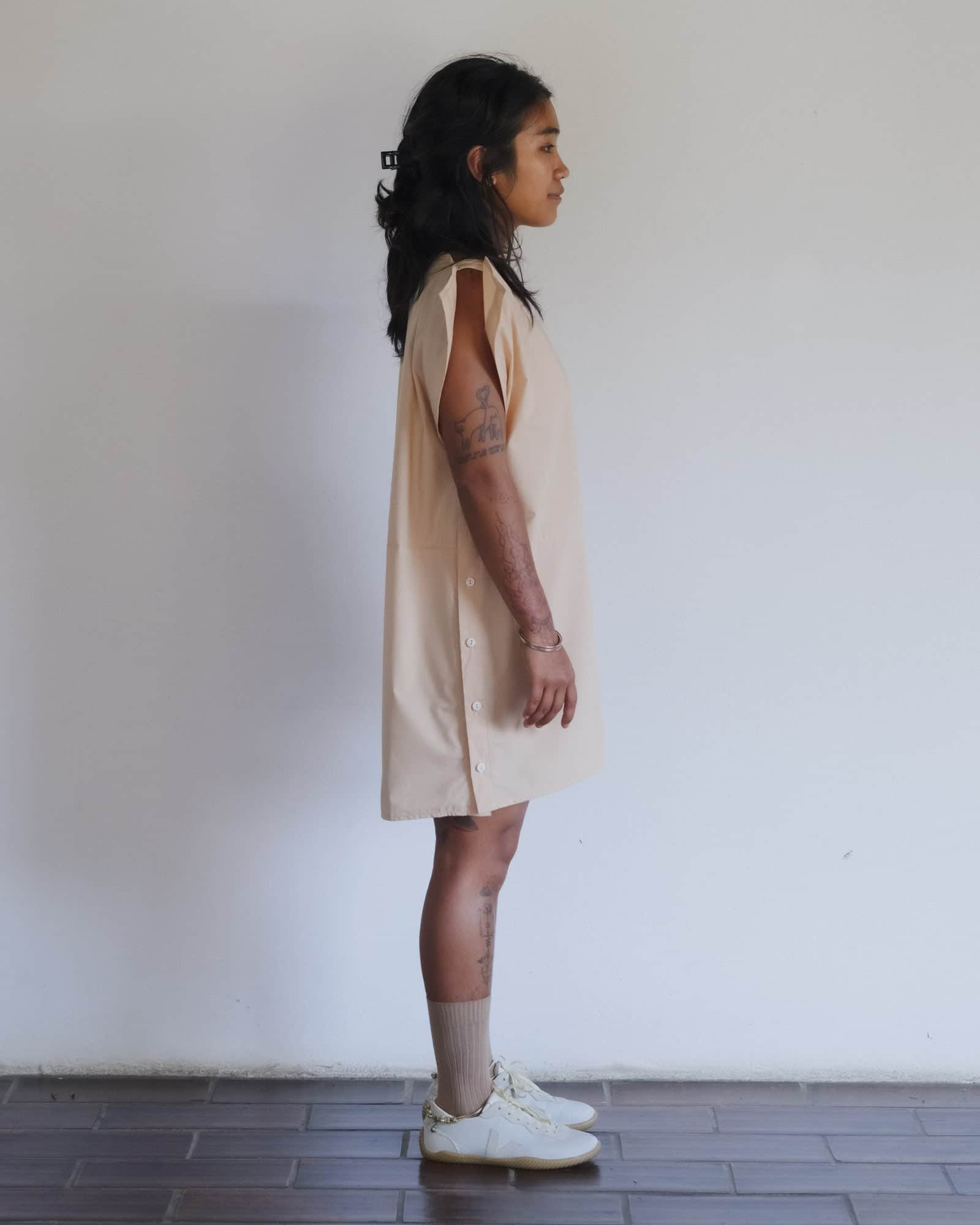 BASERANGE WOVEN PART ROMPER