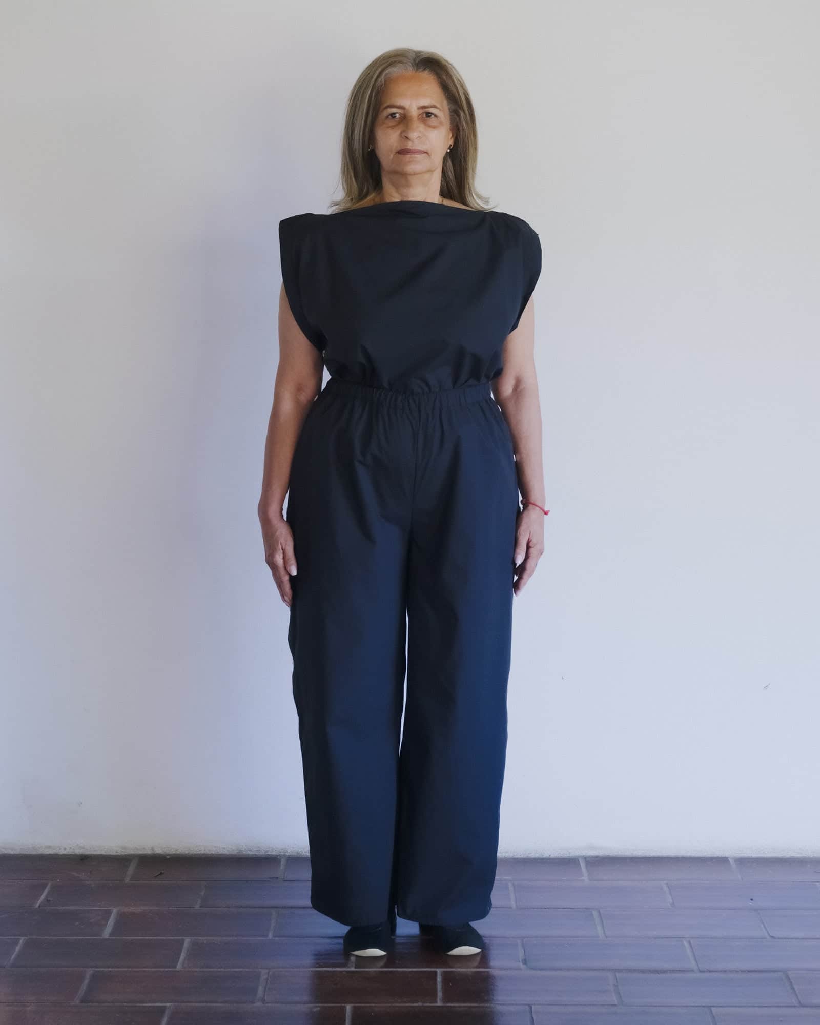 BASERANGE WOVEN PART TOP