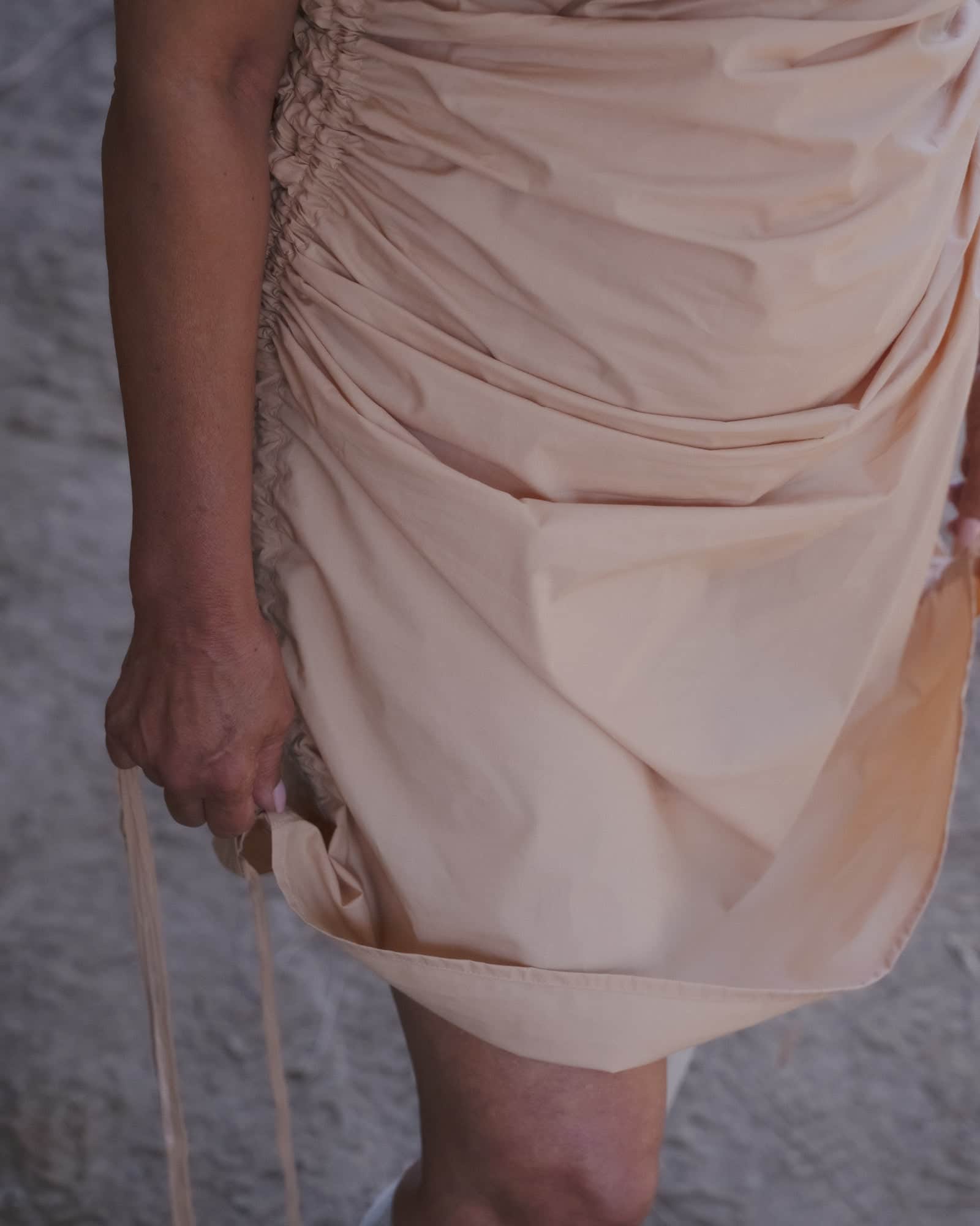 BASERANGE WOVEN PICTORIAL DRESS