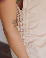 BASERANGE WOVEN PICTORIAL DRESS