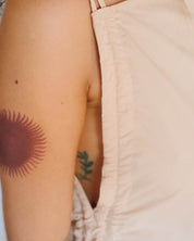 BASERANGE WOVEN PICTORIAL DRESS