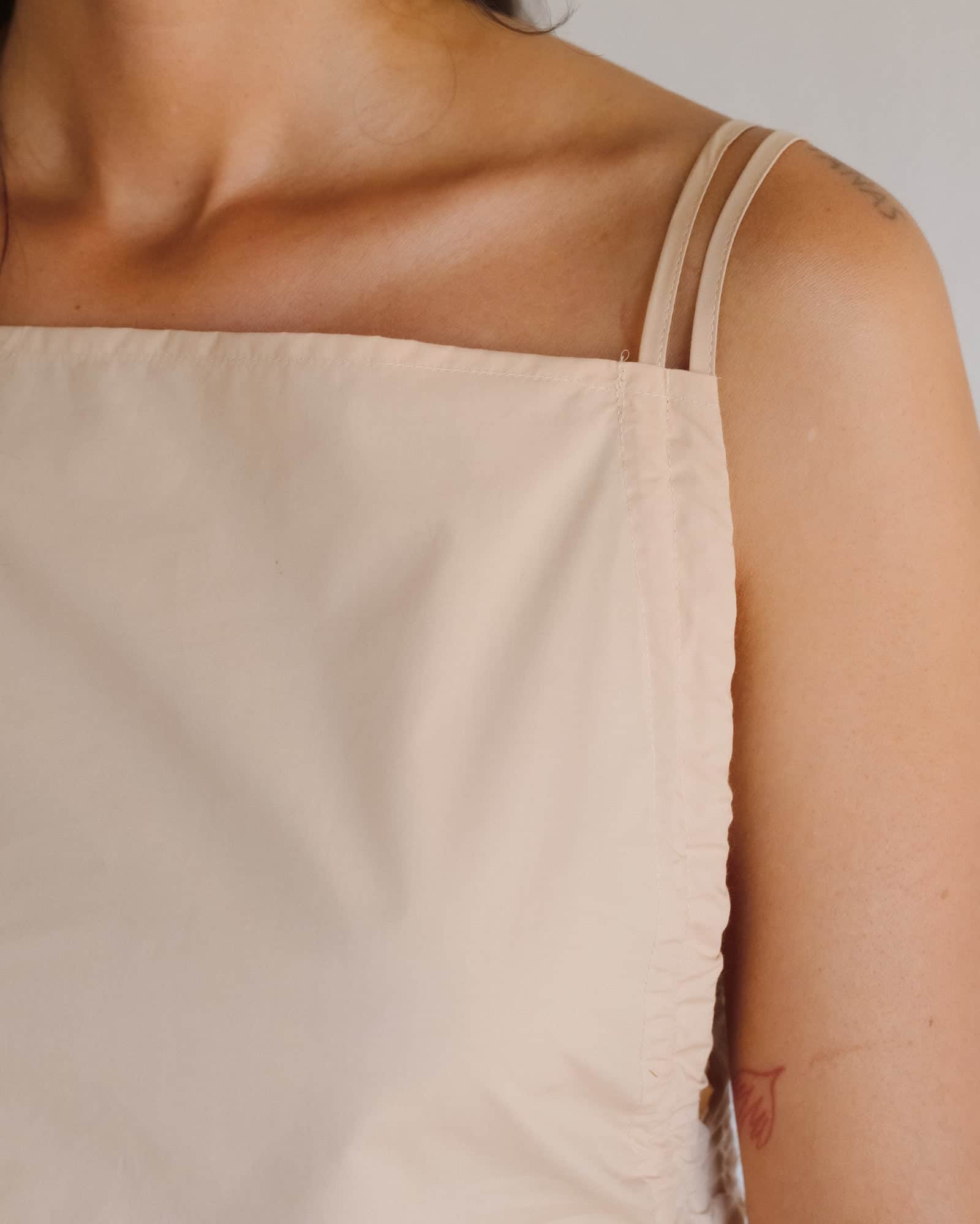 BASERANGE WOVEN PICTORIAL DRESS