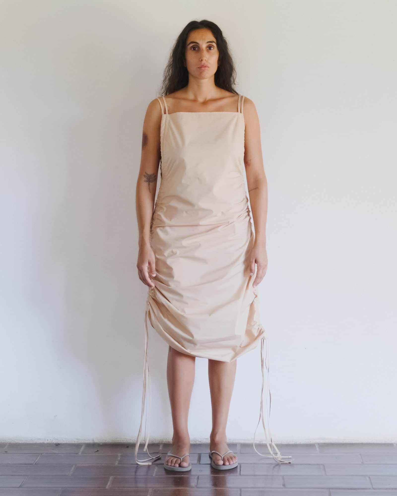 BASERANGE WOVEN PICTORIAL DRESS