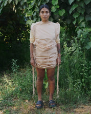 BASERANGE WOVEN PICTORIAL SKIRT