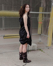 BASERANGE WOVEN PICTORIAL STRAP DRESS