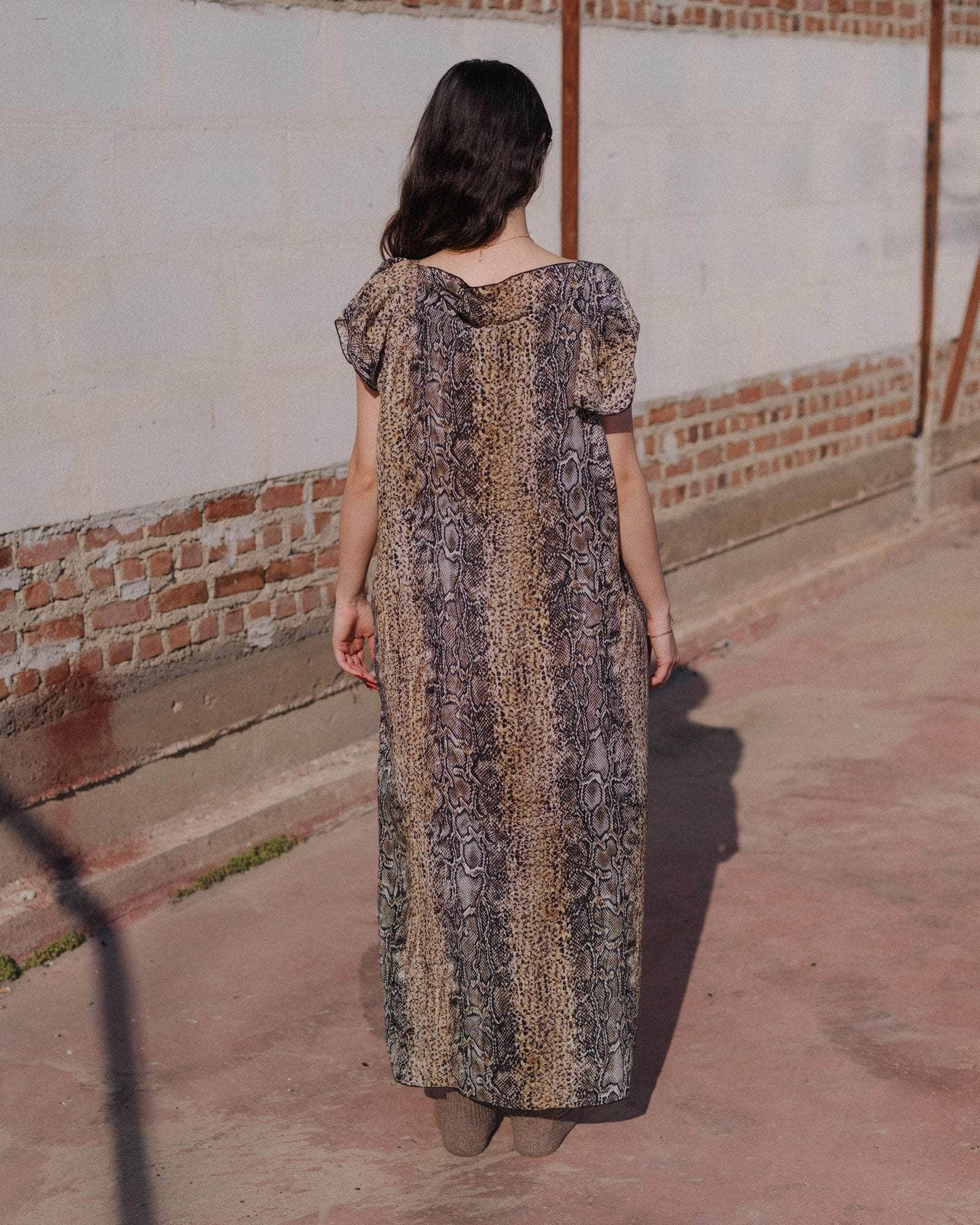 BASERANGE WOVEN REMA DRESS