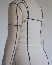 BASERANGE WOVEN SHOK SQUARE DRESS