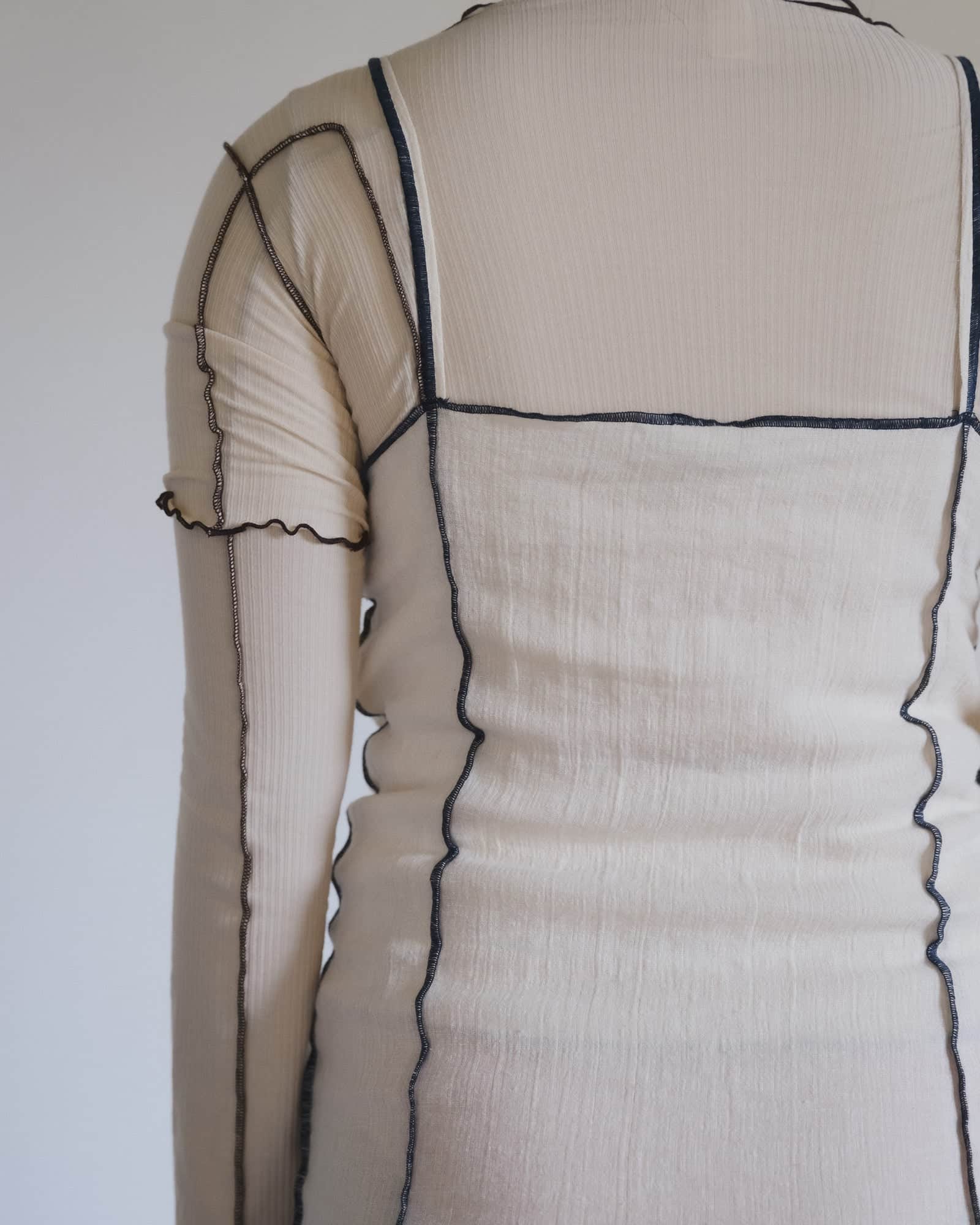 BASERANGE WOVEN SHOK SQUARE DRESS