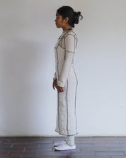 BASERANGE WOVEN SHOK SQUARE DRESS