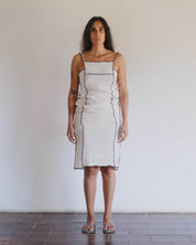 BASERANGE WOVEN SHOK SQUARE DRESS